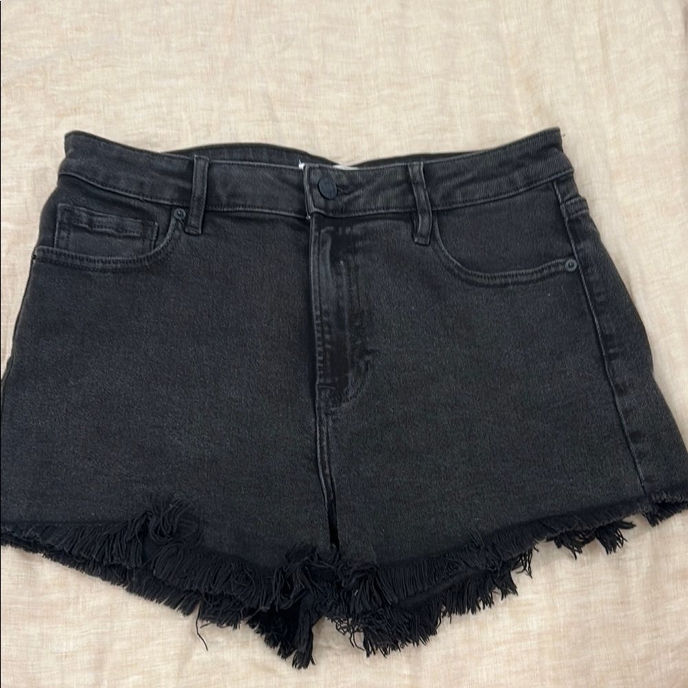 Hidden Black Denim Shorts